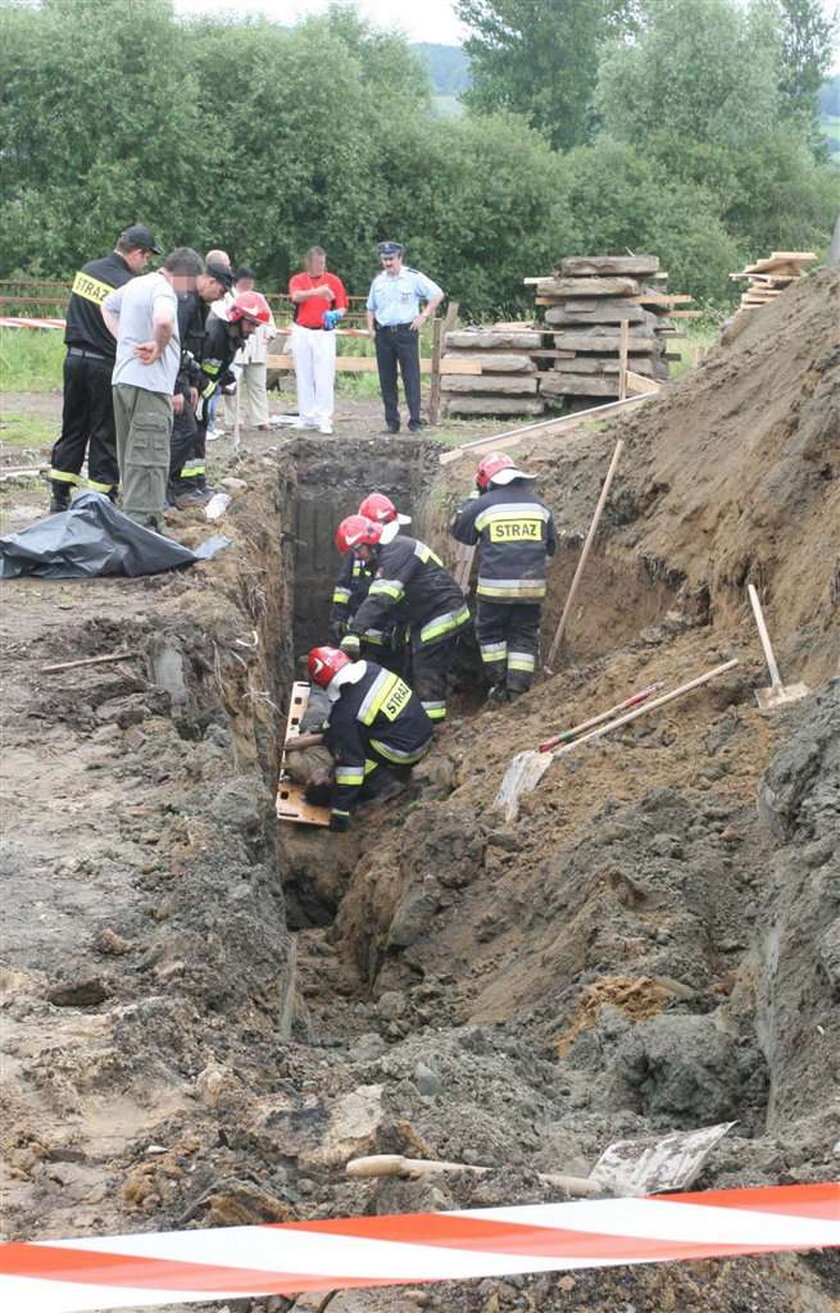 Straszna śmierć w wykopie