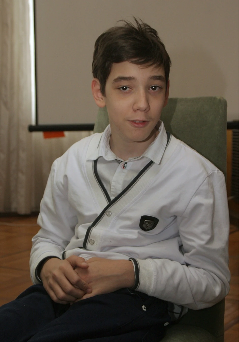 Časlav Petrović, učenik petog razreda iz Aleksinca