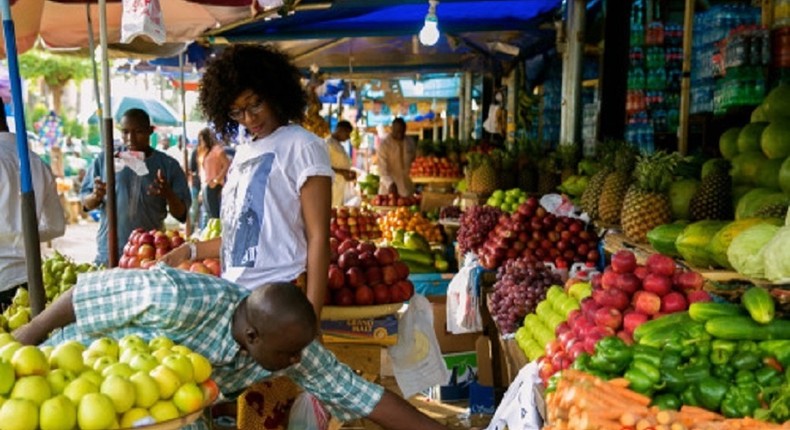 A food market in Lagos