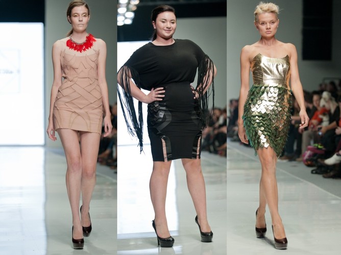 Wiktoria Grycan na wybiegu na pokazie kolekcji Agnieszki Maciejak wiosna/lato 2012 na Fashion Week Poland Łódź.