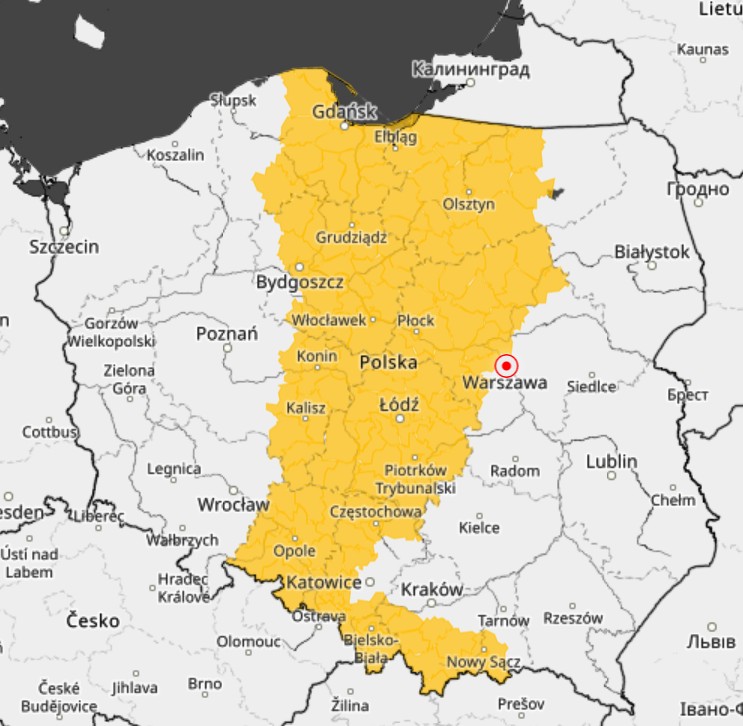 Gdzie Jest Burza Interaktywna Mapa Pogody I Radar Opadow Wiadomosci