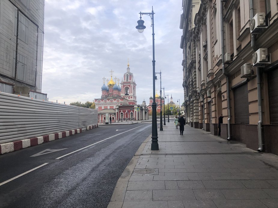 La calle Varvara en Moscú fue cerrada el 30 de septiembre