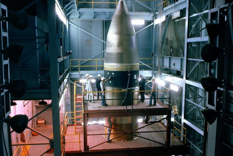 US Minuteman III ICBM Nuclear Missile in Silo