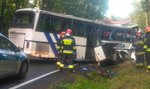 Tragedia! Autobus z dziećmi miał czołówkę z tirem pod Ostródą. Są ofiary