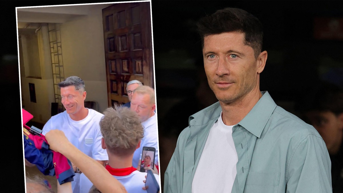 Robert Lewandowski dotarł do hotelu kadry. Takiego przywitania się nie spodziewał!