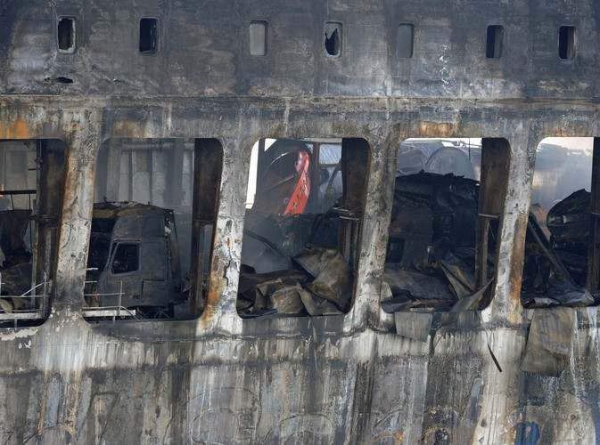 Wielki pożar promu Lisco Gloria na Bałtyku