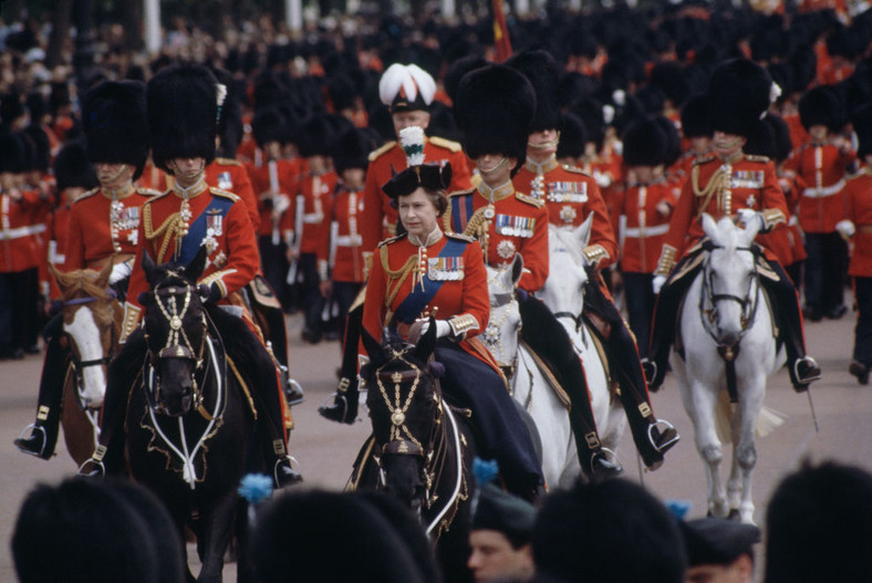 Elżbieta II podczas Trooping the Colour w 1981 r.