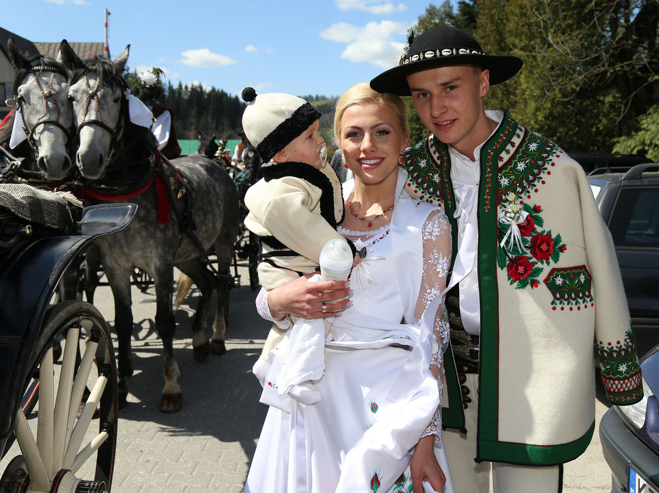 Klemens Murańka z żoną i synem
