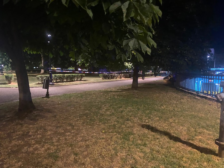 Mesto gde je devojka izbodena kod Vukovog spomenika