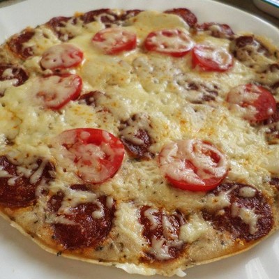 Serpenyős paleo pizza