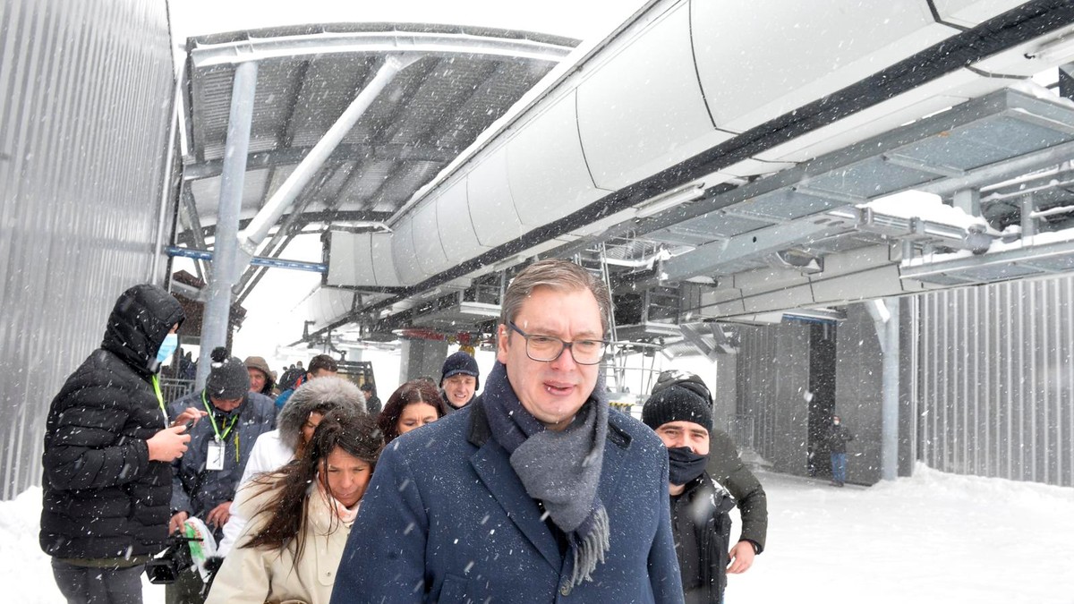 Aleksandar Vučić na otvaranju zlatiborske gondole