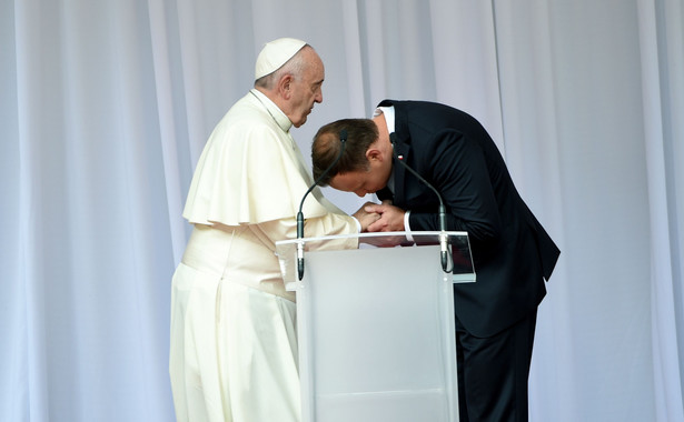 Wystąpienie prezydenta Dudy podczas powitania papieża Franciszka. TREŚĆ przemówienia