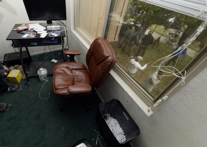 Wnętrze mieszkania zabójców z San Bernardino