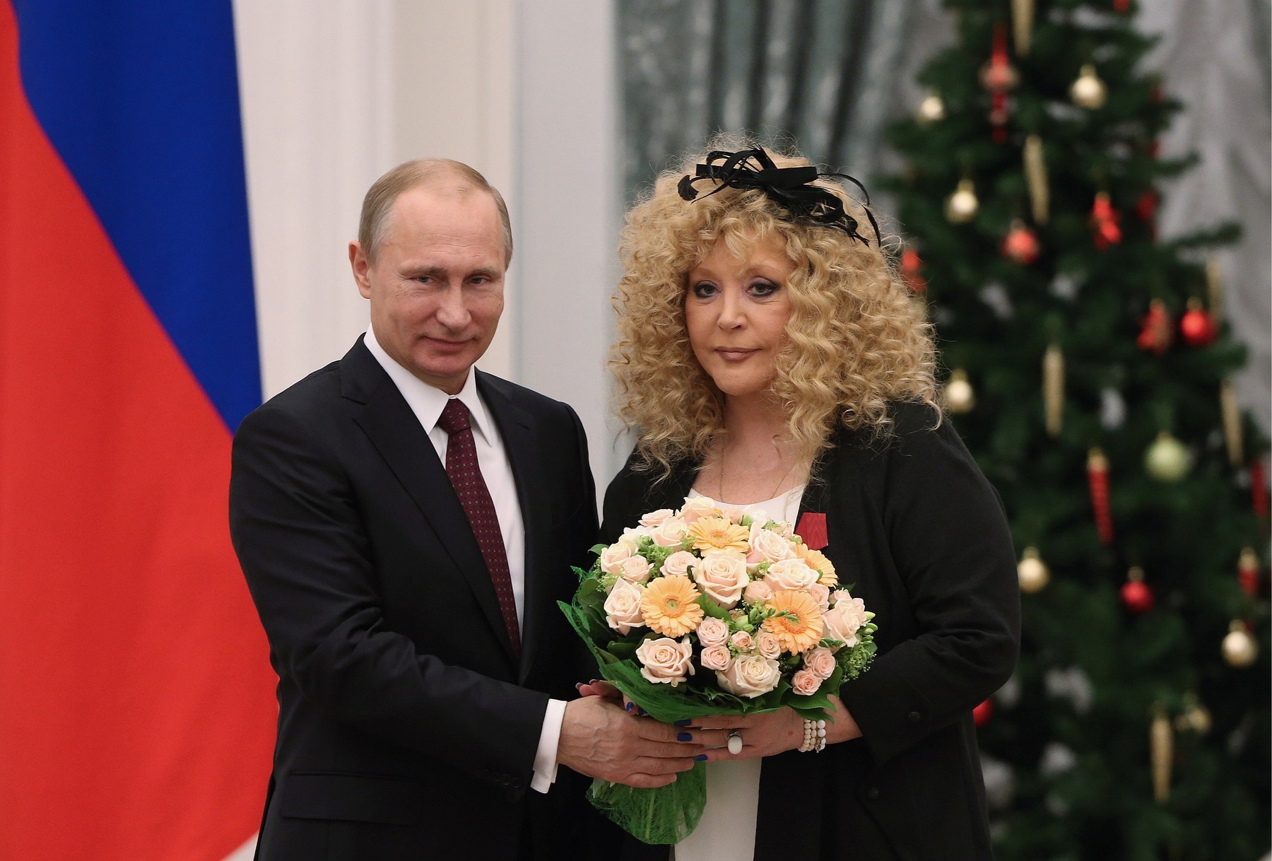 Vladimir Putin a Alla Pugačovová.