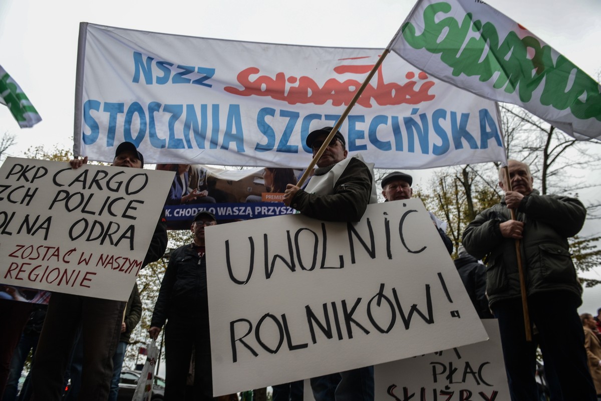Protest rolników w Szczecinie