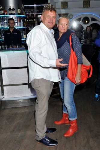 Kazik Staszewski z żoną Anną w marcu 2014 r.