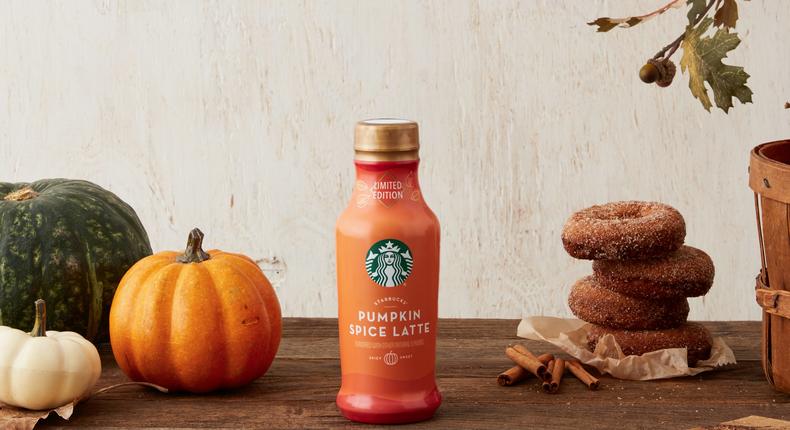 Starbucks is going to begin selling its new bottled Pumpkin Spice Lattes in grocery stores in late August.