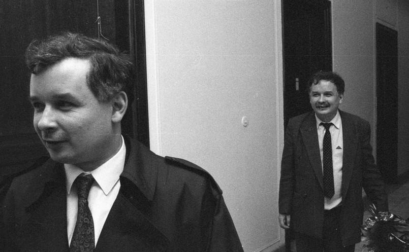 Jarosław Kaczyński i Lech Kaczyński w Sejmie w 1992 roku