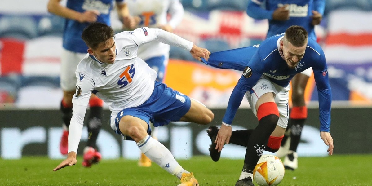 Lech Poznań przegrał z Glasgow Rangers