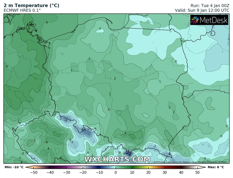 Temperatura będzie umiarkowana