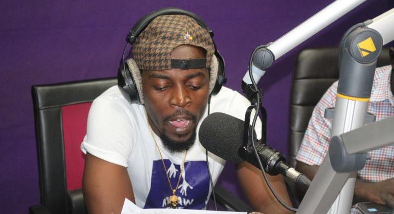 Kwaw Kese at Pluzz FM studios