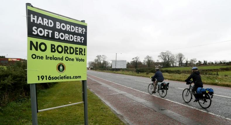 The European Union has warned that Ireland will face a new 'hard' border with the North if Britain crashes out of the bloc