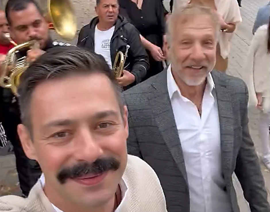 Milan Kalinić i Milan Vasić na krštenju malog Despota