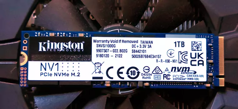 Test Kingston NV1 1 TB - tania alternatywa dla SSD SATA