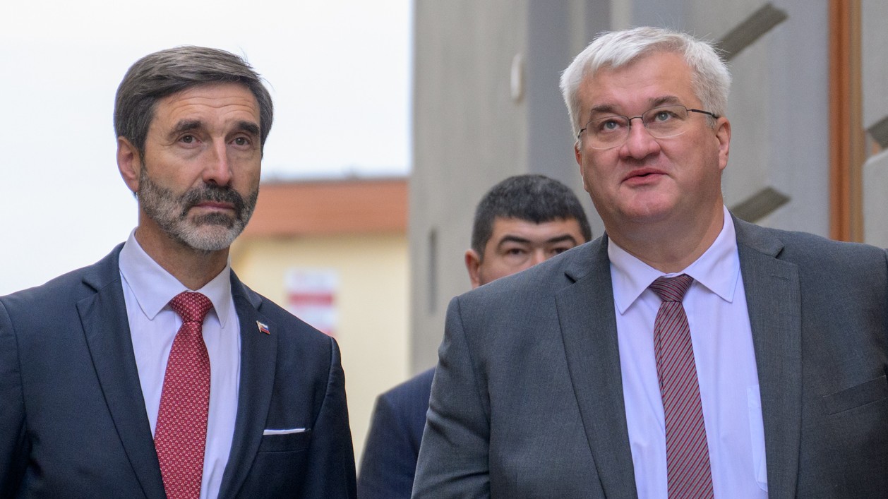 Minister zahranièných vecí SR Juraj Blanár a šéf ukrajinskej diplomacie Andrij Sybiha.