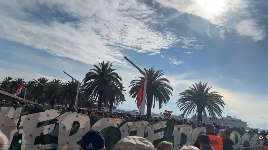 Protest Torcide u Splitu