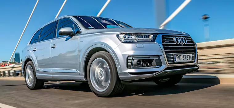 Audi Q7 e-tron - grubas na maratonie