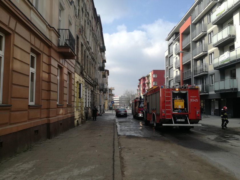 Pożar przy Struga. Dwie osoby wyszły z poparzeniami, nie udało się uratować papugi