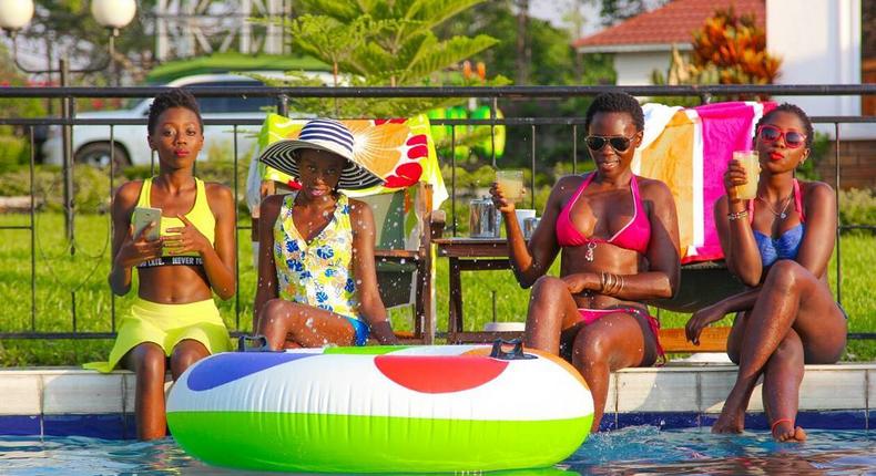 Akothee and her daughters (Instagram)