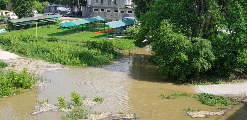 Fala wezbraniowa na Wiśle w Warszawie