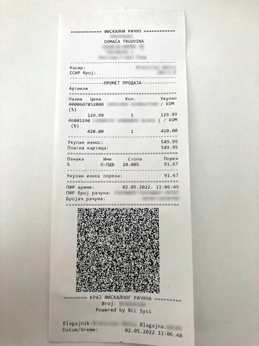 Novi fiskalni račun