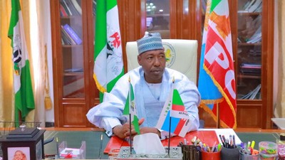 Borno state governor, Babagana Umara Zulum. [Twitter/@ProfZulum]