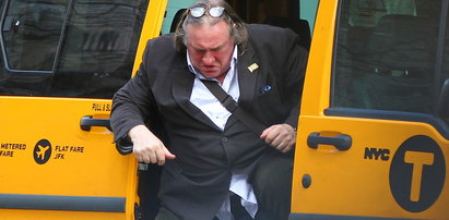 Depardieu ma problem. Ledwo wyszedł z taksówki!