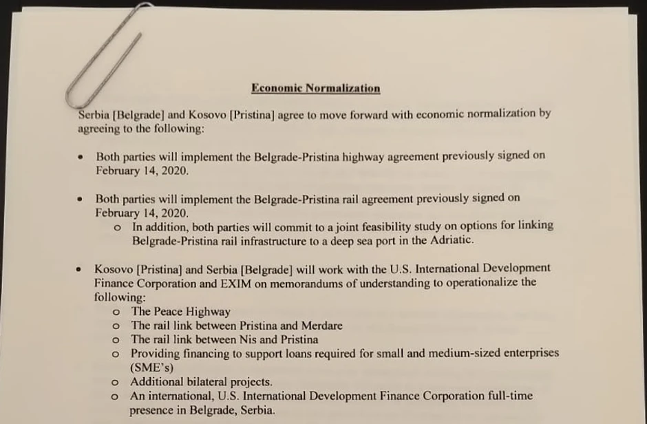 Sporazum Beograda i Prištine