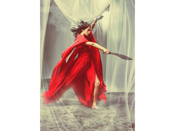 Top Model: Oliwia jako wojowniczka Luna z filmu „Hero” (w filmie zagrała ją – Ziyi Zhang)