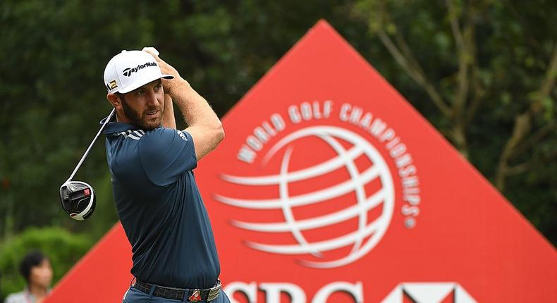 Dustin Johnson at the PGA Tour event in Shanghai, a popular event for top players.