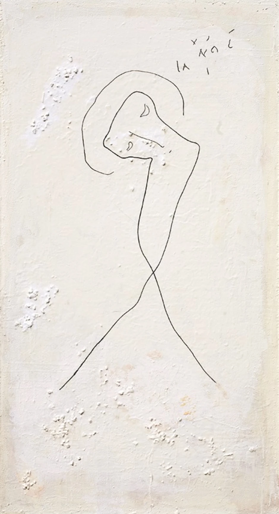 Cvetko Lainović - Hristos, 2005, ulje na platnu, 128x70