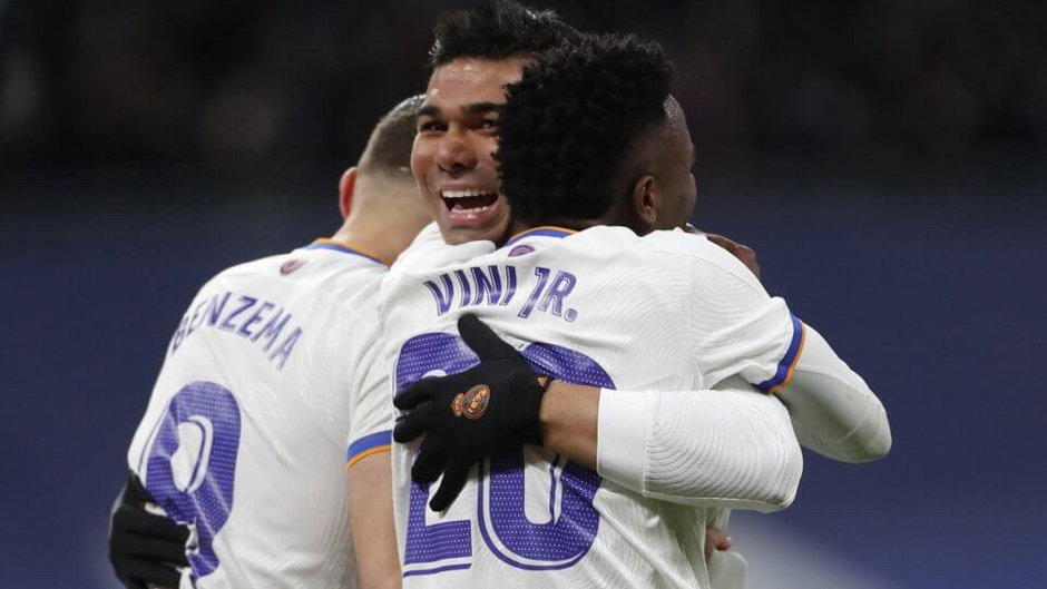 Casemiro (C) i Vinicius Junior (P)