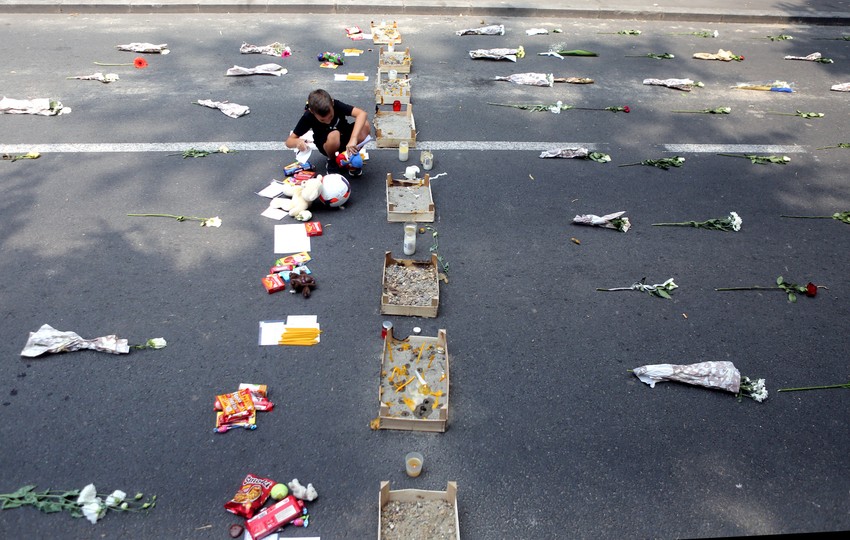 Protest na Karaburmi zbog smrti Stefana Balića u saobracajnoj nesreći