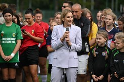 Pierwsze oficjalne wystąpienie Marty Nawrockiej. Zobacz, jak wypadła żona prezydenta RP