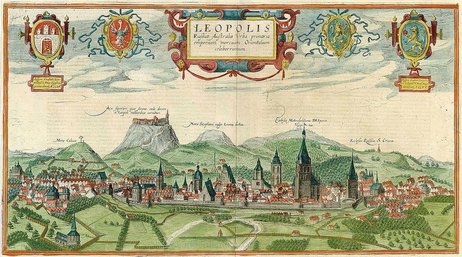 Panorama Lwowa w 1616 r.