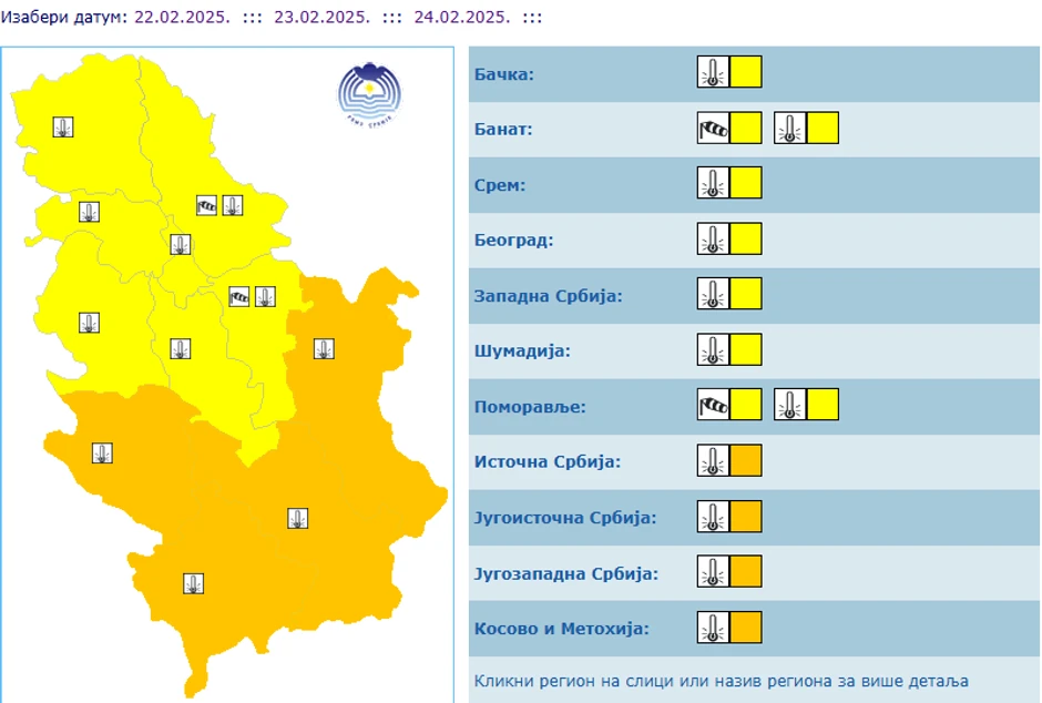 Meteoalarm 22.2.