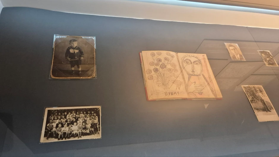 lazar kao dece i sveska sa crtežima