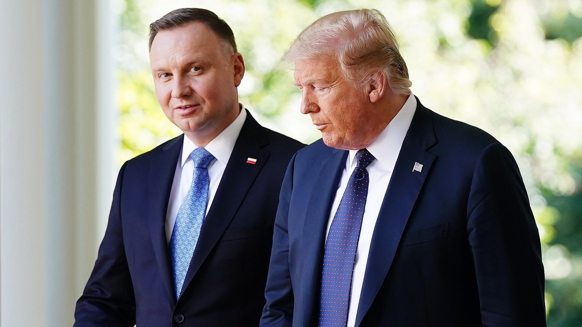 Prezydent Andrzej Duda podczas wizyty w Białym Domu w czerwcu 2020 r.