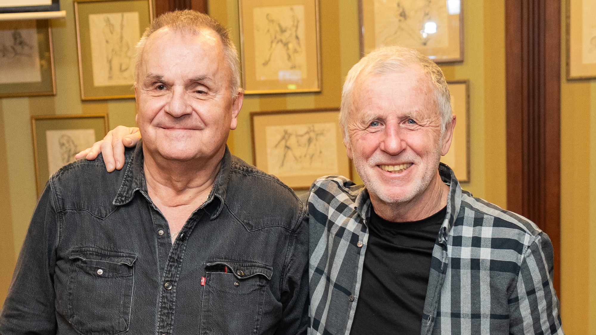 Jožo Ráž a Ján Baláž z Elánu.