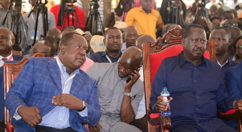 I'm your son - CS Fred Matiang'i tells Raila Odinga as he seeks counsel on BBI matters